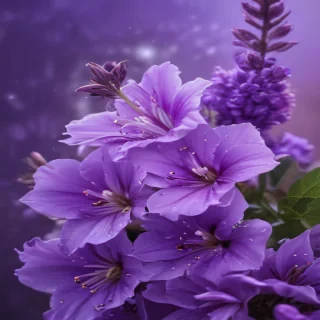 purple flowers background