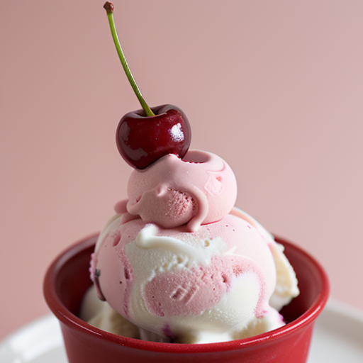 cherry on top of ice cream