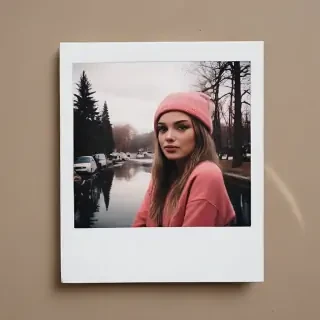 aesthetic polaroid frame