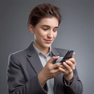 person holding phone