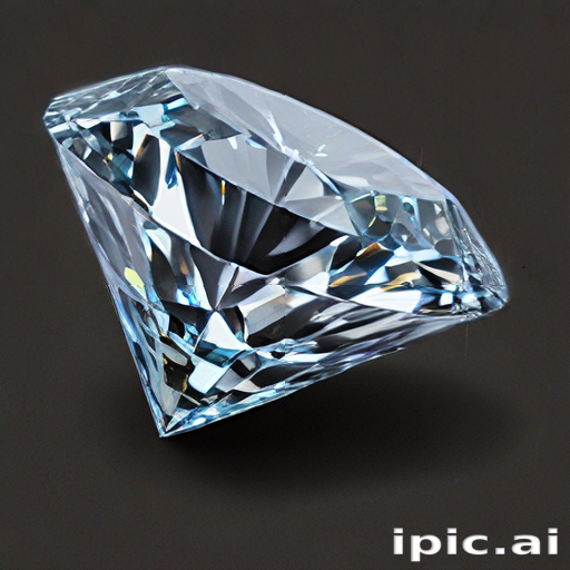 Brilliantly Cut Diamond Sparkling Against a Dark Background, Exuding ...