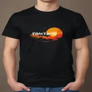 mockup tshirt black