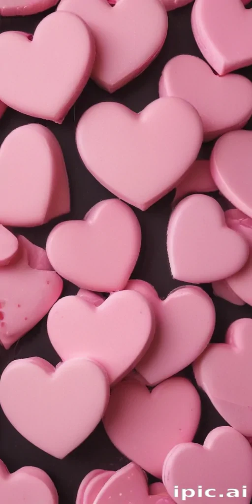 pink hearts aesthetic