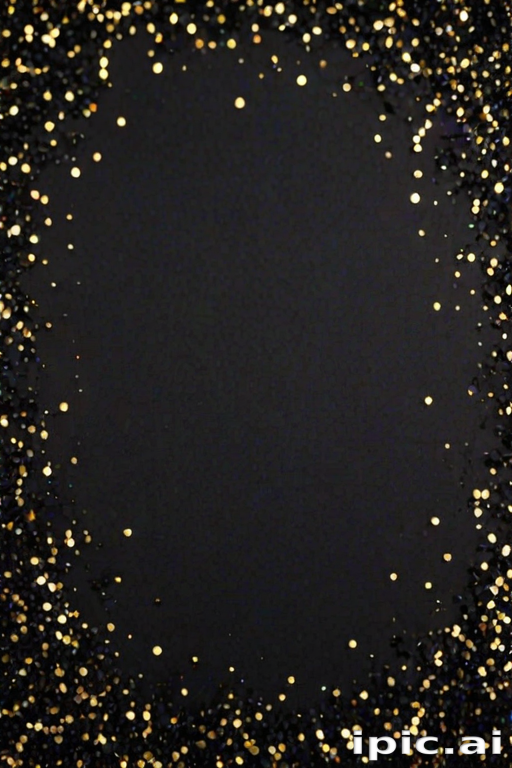 black background with glitter