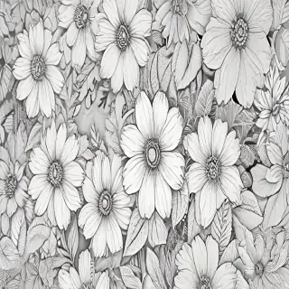 flower line art