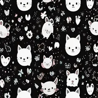 cute backgrounds black