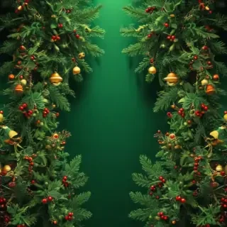 christmas background green