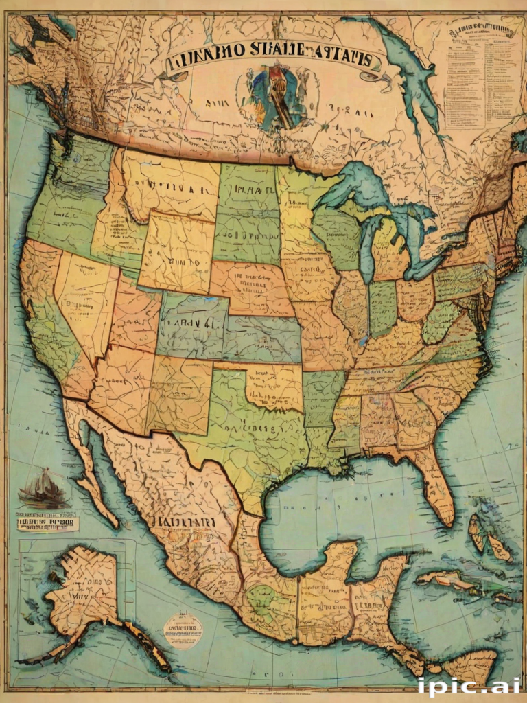 map of the us states