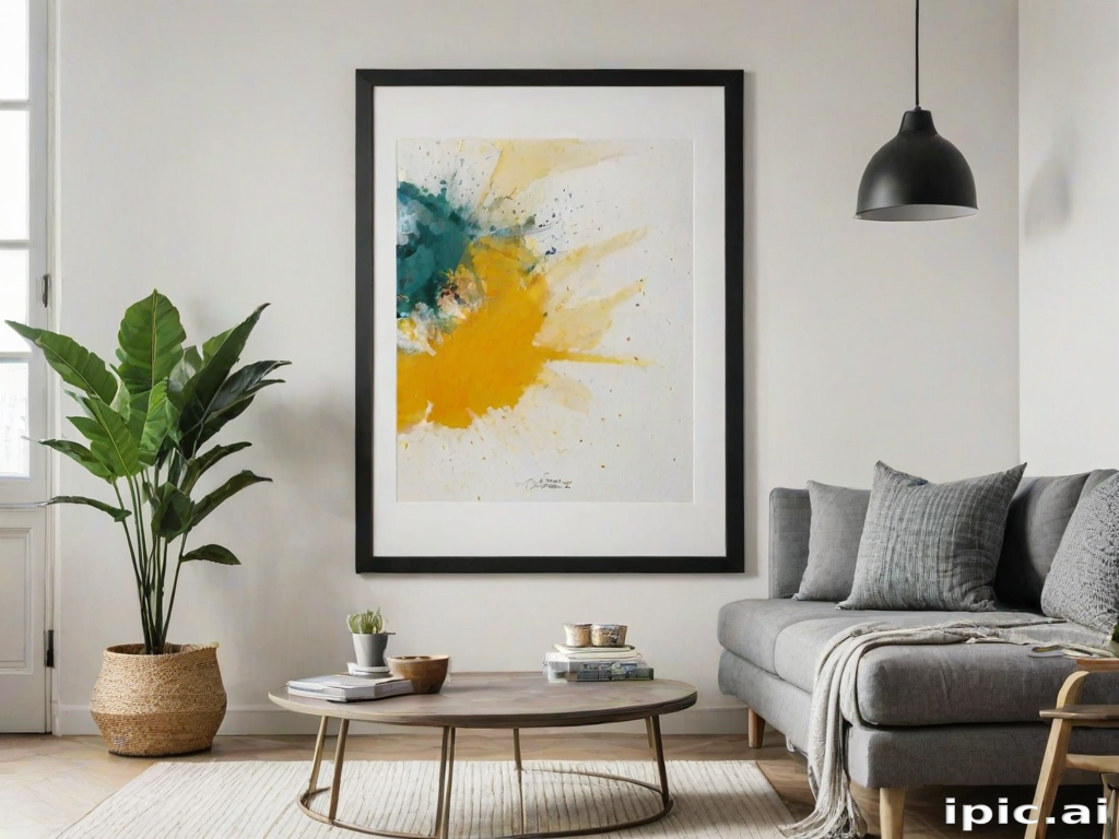 framed art mockup
