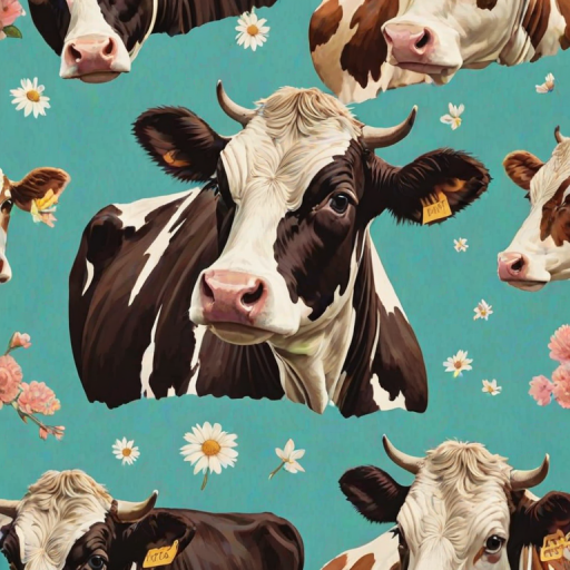 aesthetic cow print wallpaper