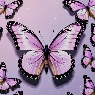 light purple butterfly wallpaper aesthetic