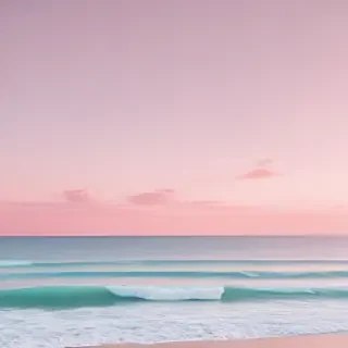 pastel pink beach wallpaper