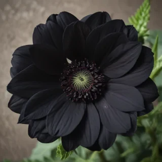 black flower