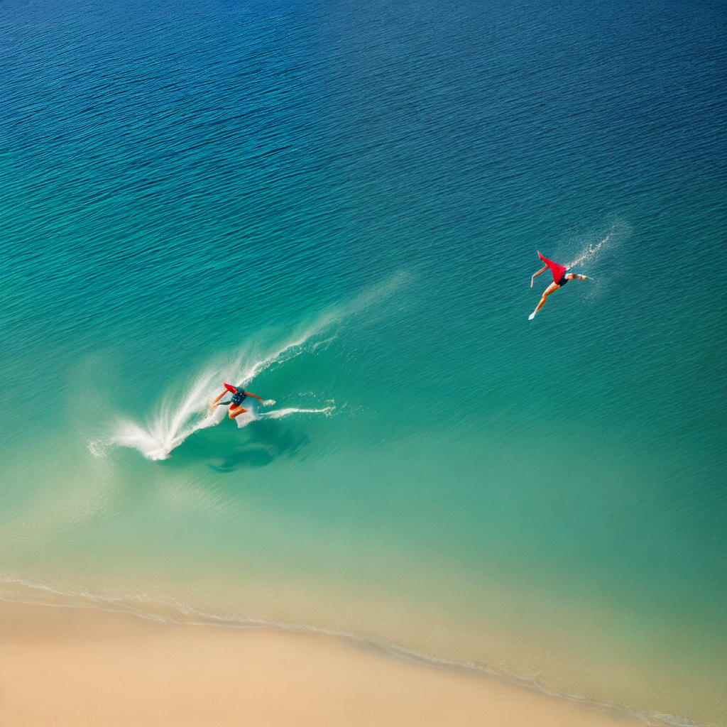 man flying