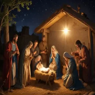 merry christmas nativity images free