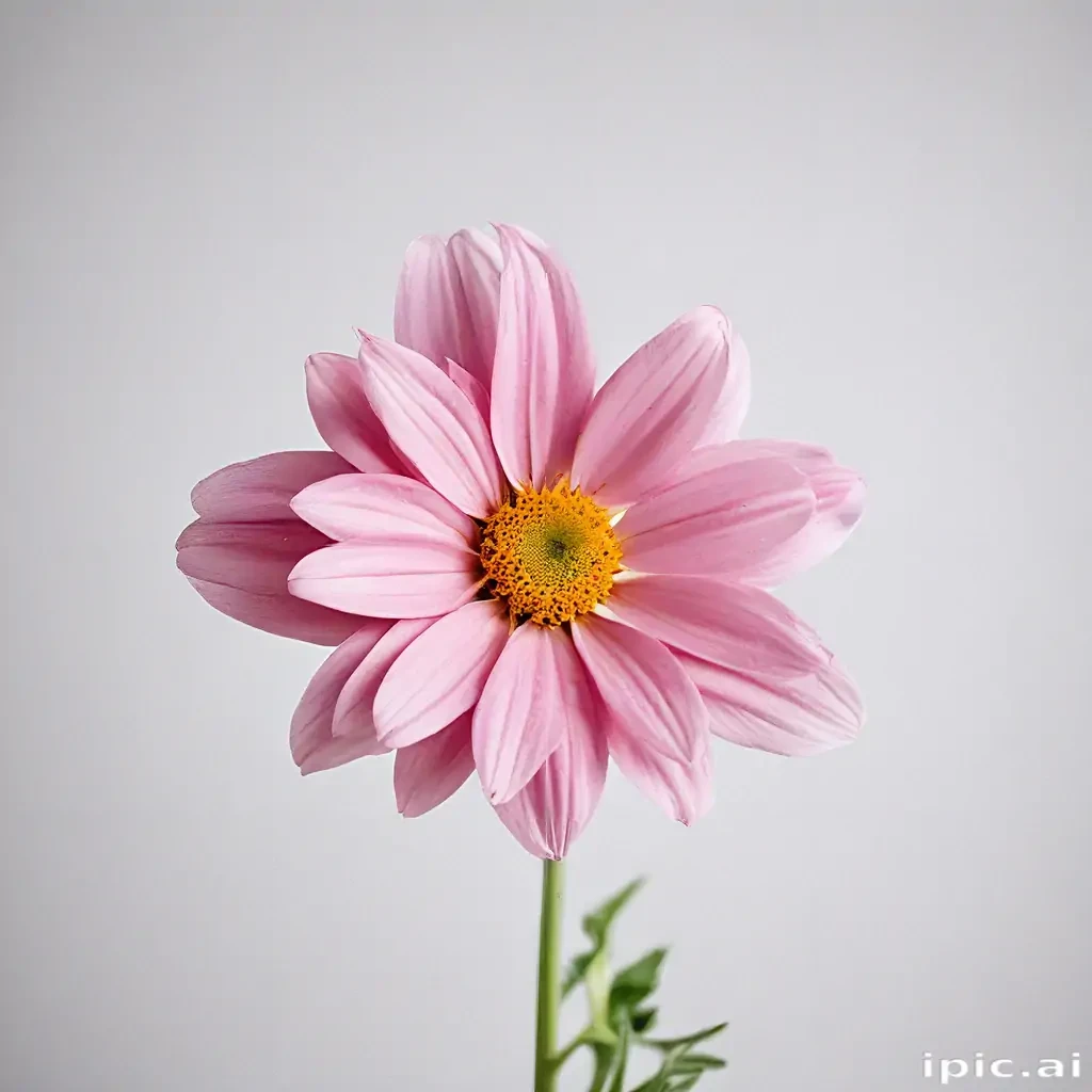 flower on white background