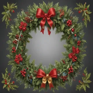 christmas wreath clip art