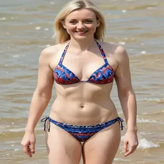 liz truss in bikini