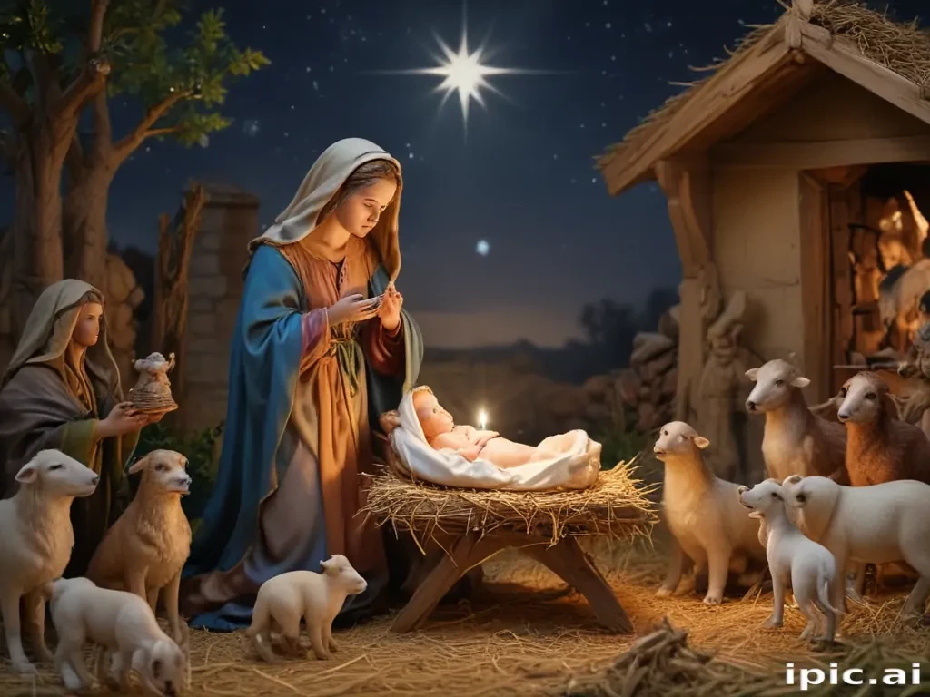 merry christmas nativity images free