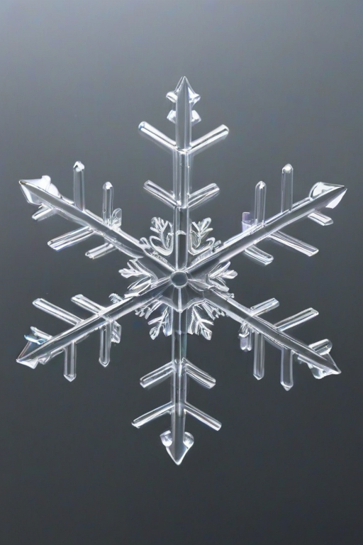 transparent snowflake