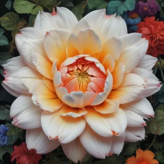 flower drawings with color