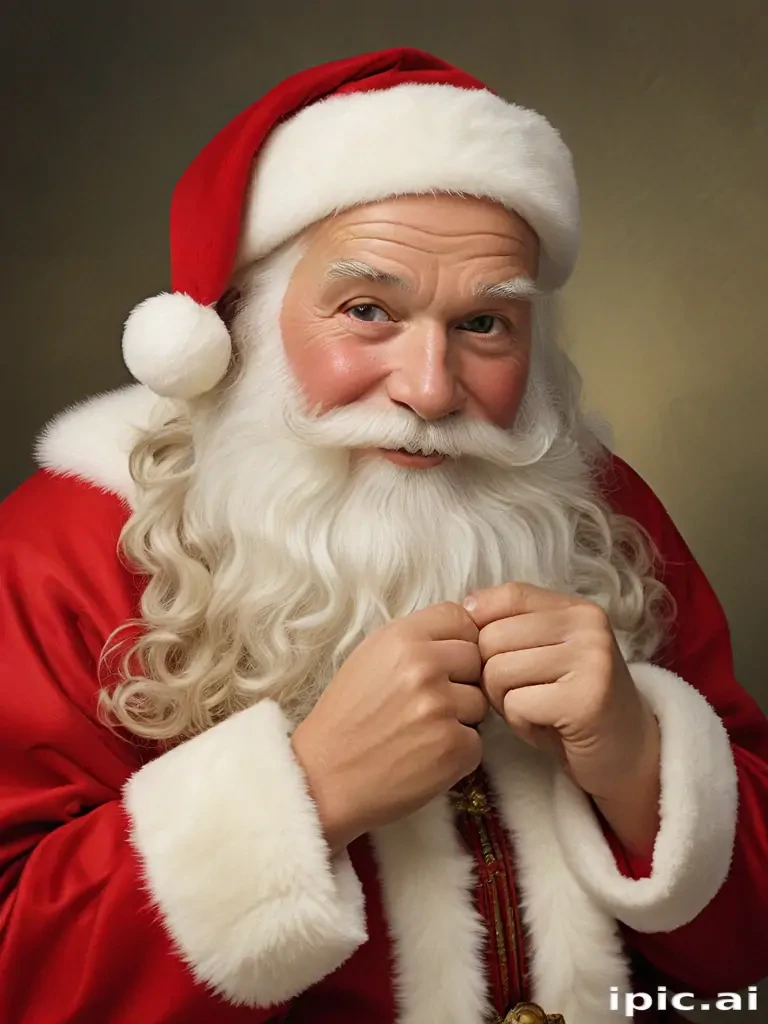 images of vintage santa