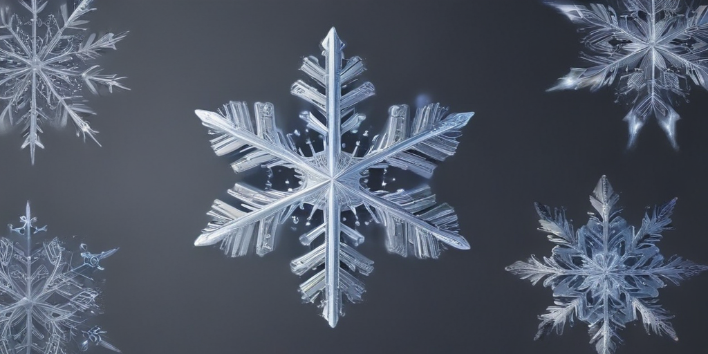 Intricate and Beautiful Snowflakes Displaying Nature's Unique Winter ...