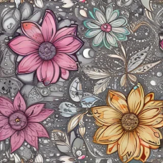 flower doodle art