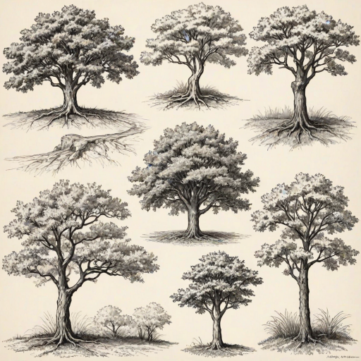 images of trees for drawing