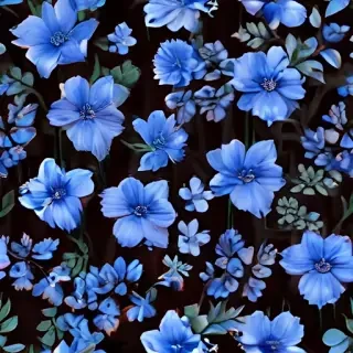 aesthetic blue flowers
