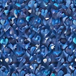 blue heart wallpaper