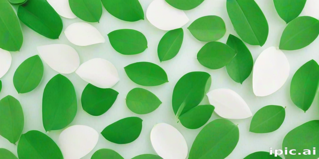 green white background
