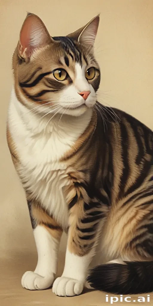 vintage cat illustration