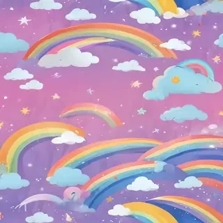 cute rainbow background