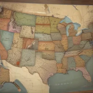 usa map with states