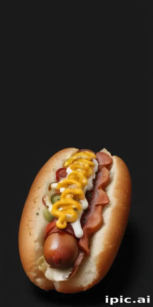 hot dog clipart black and white