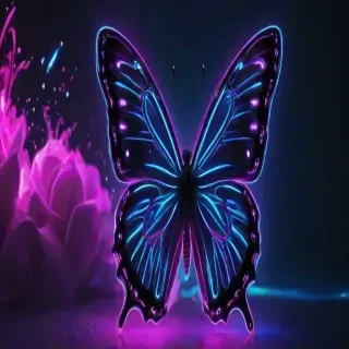 neon butterfly wallpaper