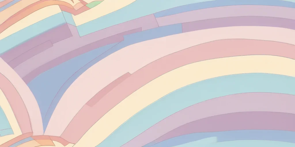 pastel rainbow