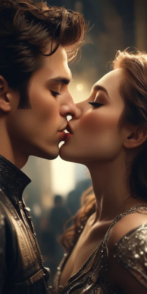 aesthetic kiss