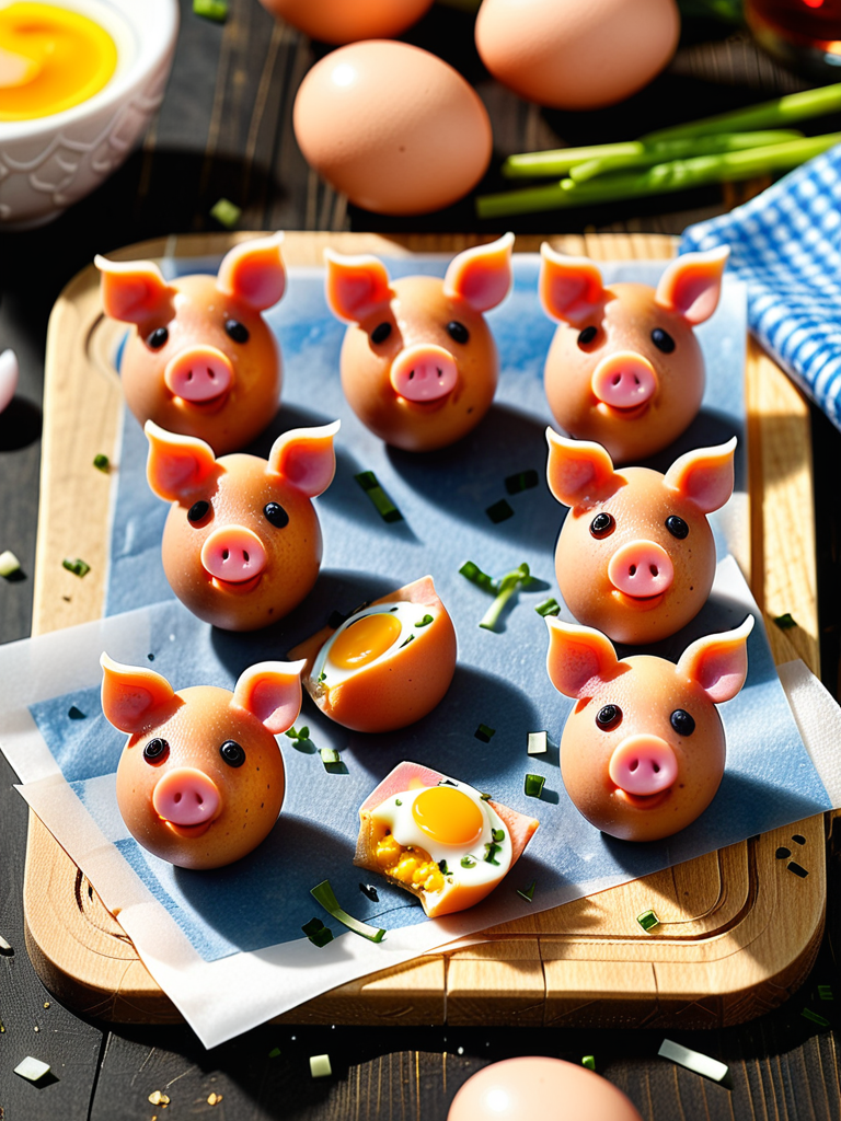 three little pigs egg bites