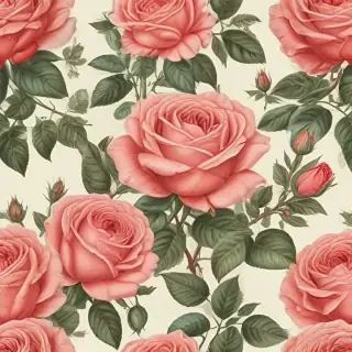 vintage rose illustration