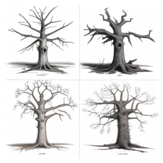 dead tree drawings
