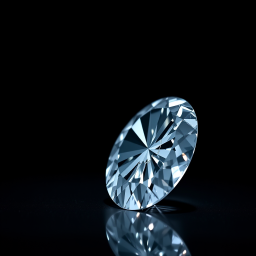 create a high-resolution image of a sparkling diamond in a black background, using a Canon EOS 5D Mark IV, 50mm lens, aperture f/1.8, ISO 100, shot from a low angle with soft diffused lighting to enhance reflections and details.