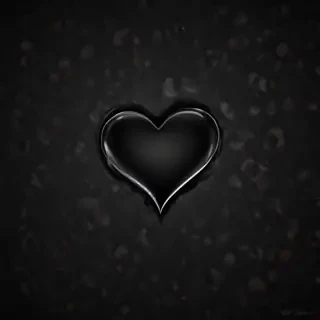 black wallpaper heart