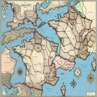map of france