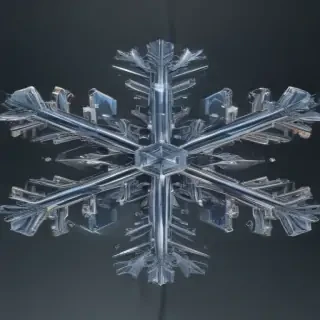 transparent snowflake