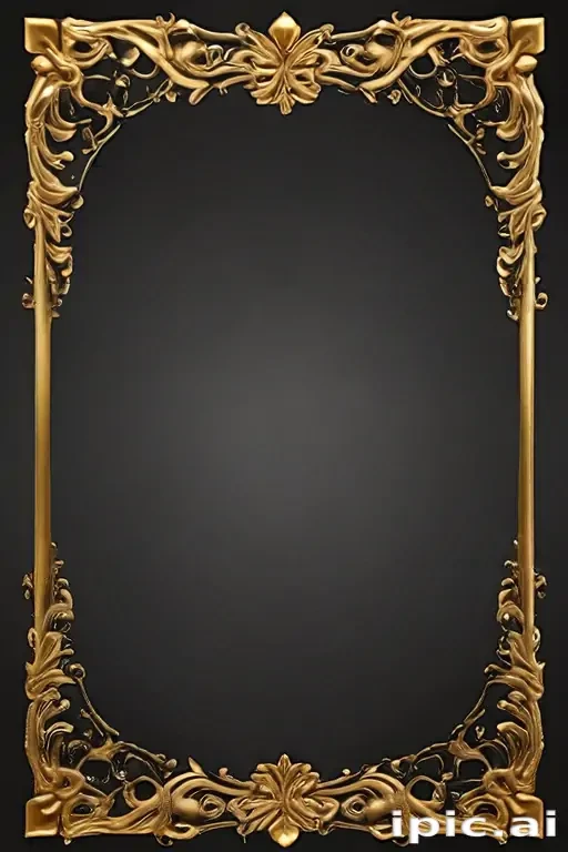 gold border transparent