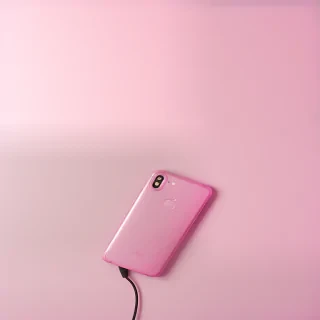 pink background phone