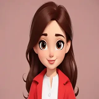 brunette cartoon character