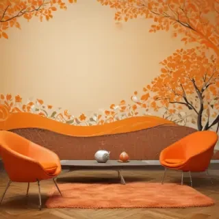 cute orange wallpaper